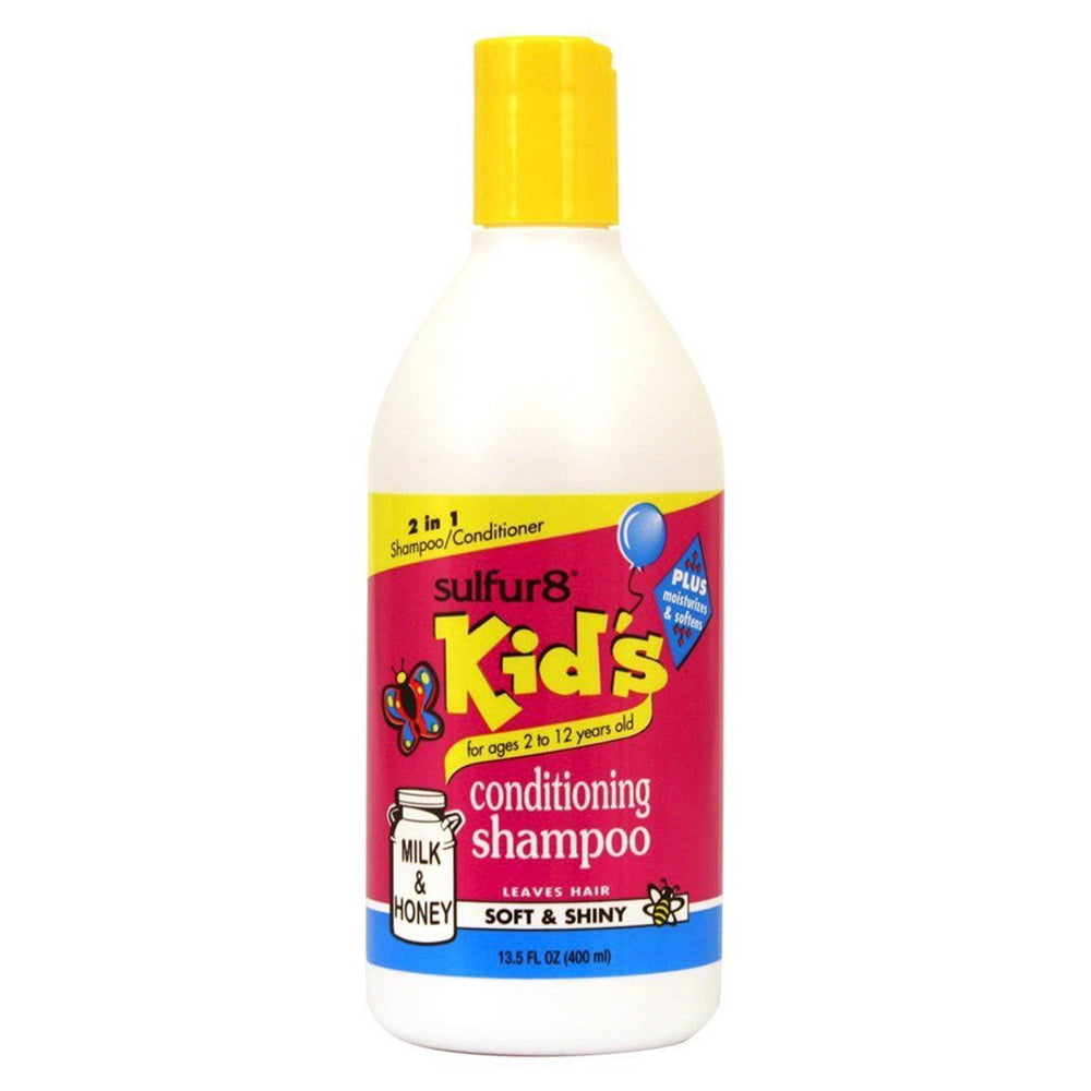 Sulfur8 Kids 2in1 Hair Conditioning Shampoo for Soft and Shiny 13.5Oz (400ml)